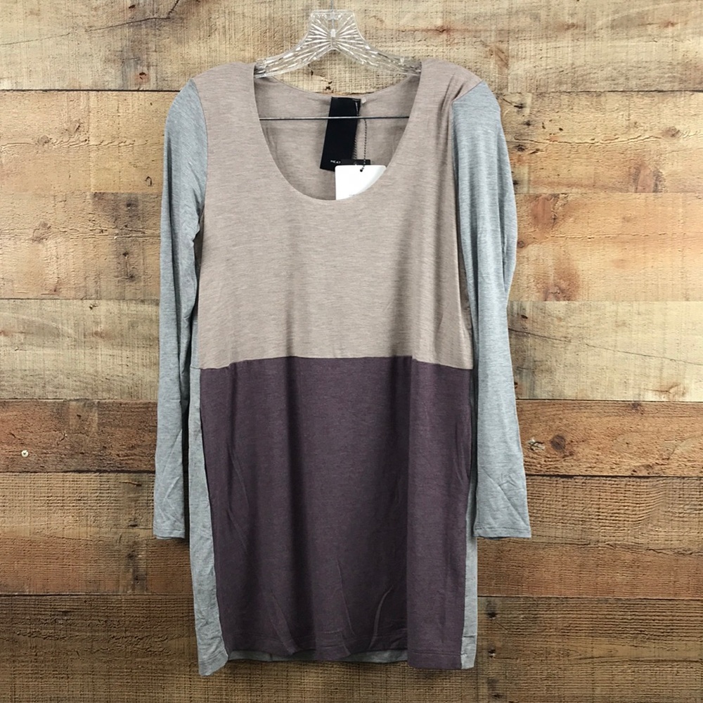 Heather Pink Long Sleeve Shirt Size S